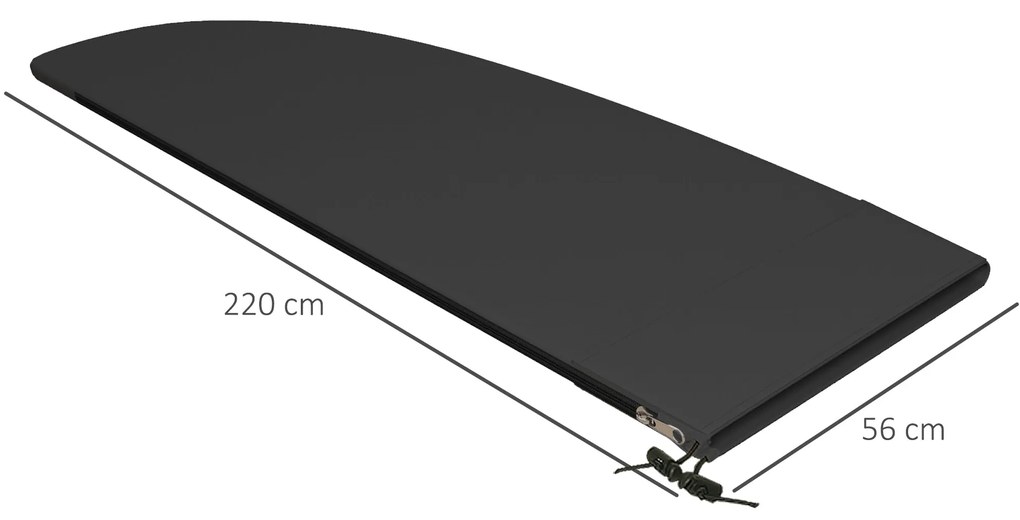 Capa Protetora de Chapéu de Sol Ø56x220 cm Capa para Chapéu de Sol Res