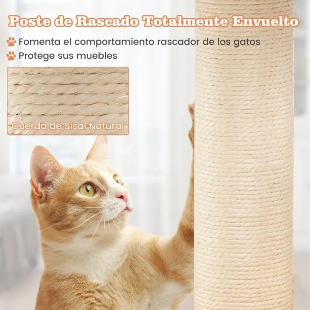 Arranhador para gatos com tema de aviação com poleiro de helicóptero Plataforma Escada 3 brinquedos Amarelo