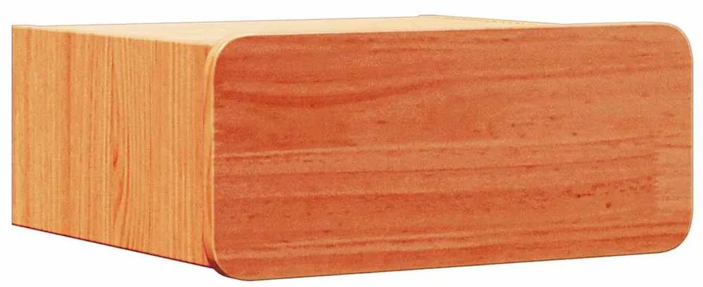 Mesa de Cabeceira Montada na Parede com gaveta Castanho-mel