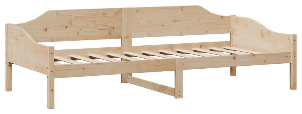 Estrutura de cama sem colchão 80x200 cm madeira de pinho maciça