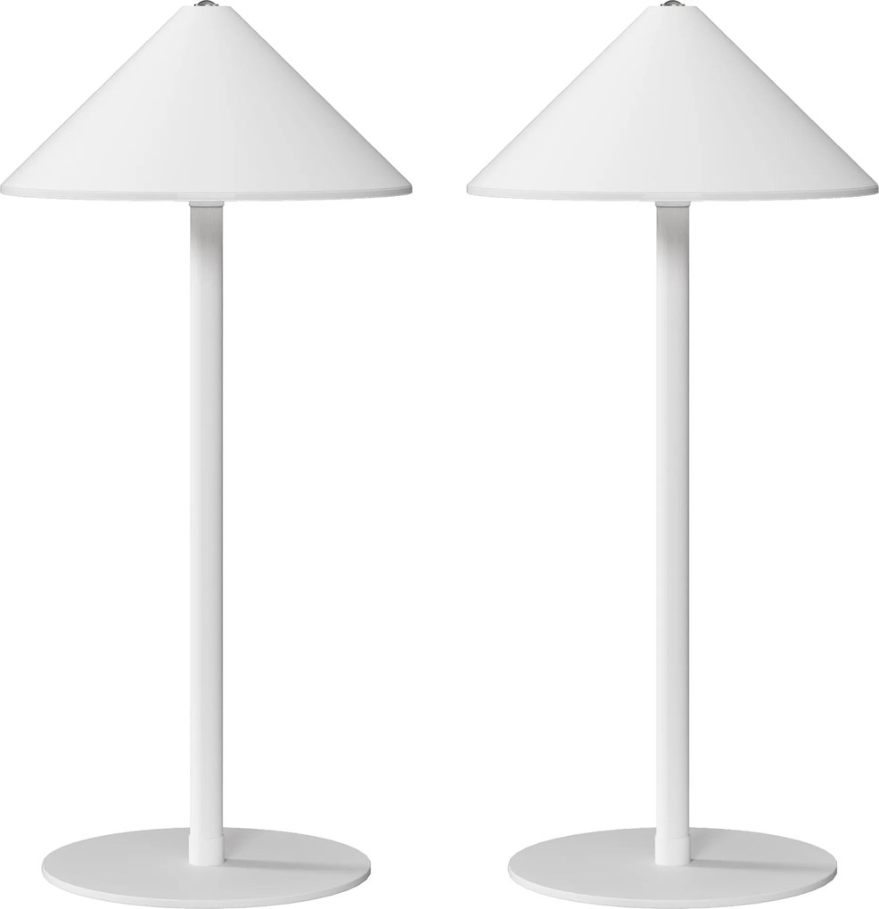 HOMCOM Lâmpada de Mesa LED com Cabo USB, Interruptor Touch, Metal, Recarregável, Branco | Aosom Portugal