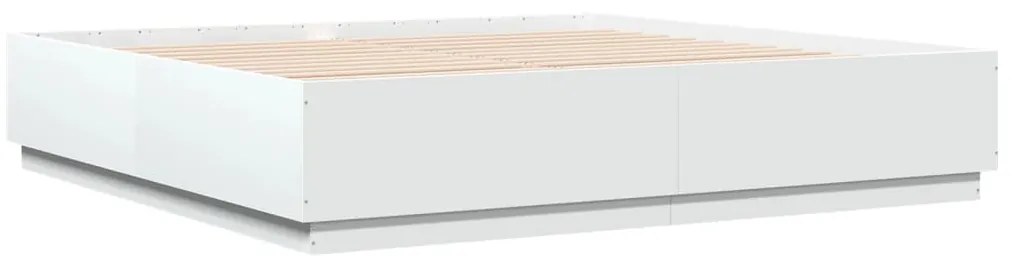 Estrutura de cama 180x200 cm derivados de madeira branco