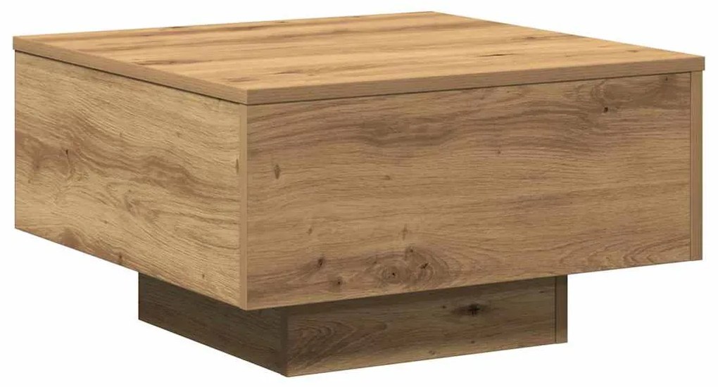 Mesa de Centro vidaXL Artisian Carvalho 55x55x31 cm em Madeira de Enge