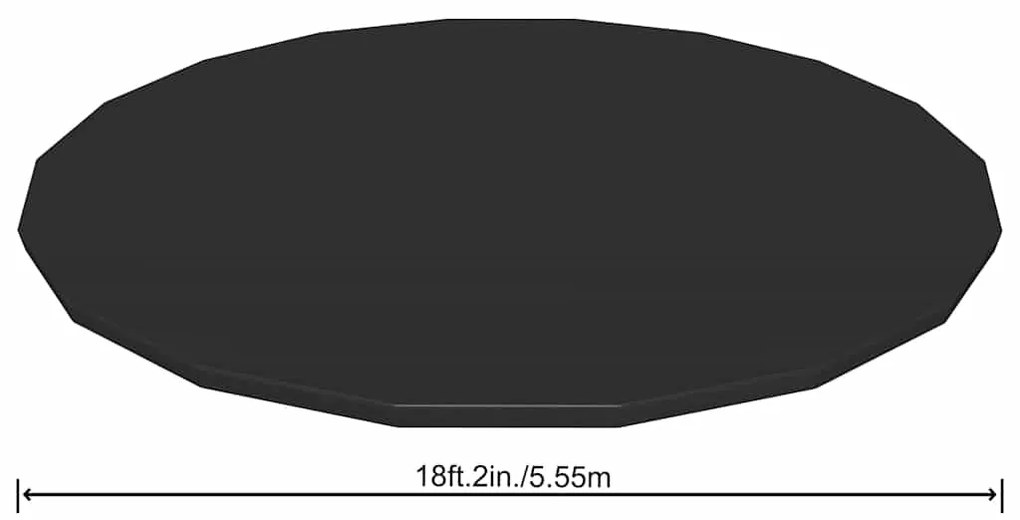 Flowclear Cobertura de piscina Fast Set 555 cm