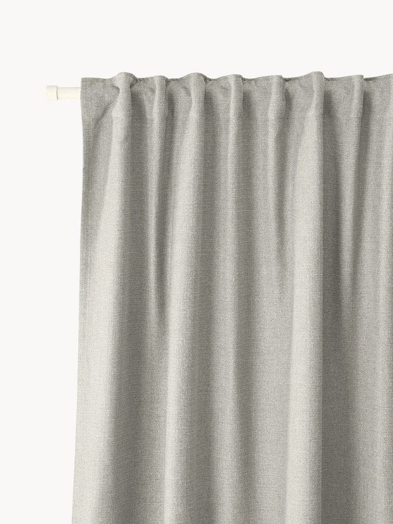 Cortinas opacas com multifaixa Jensen, 2 uni.
