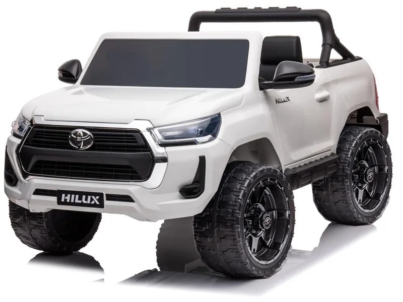 TOYOTA HILUX Carro Elétrico Infantil 24V 2 Lugares C/ MP4 Branco