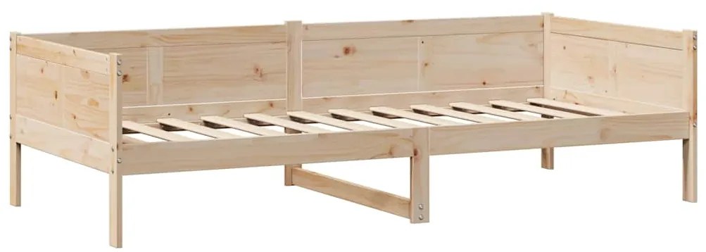 Sofá-cama com gavetas 80x200 cm madeira de pinho maciça