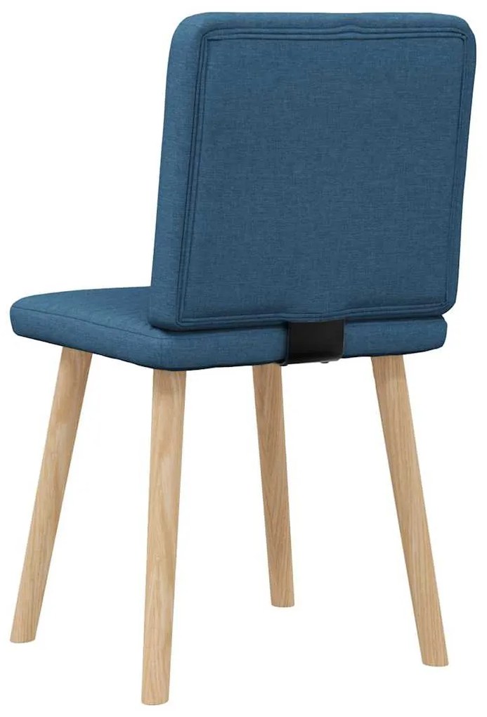 Cadeiras de jantar 2 pcs tecido azul