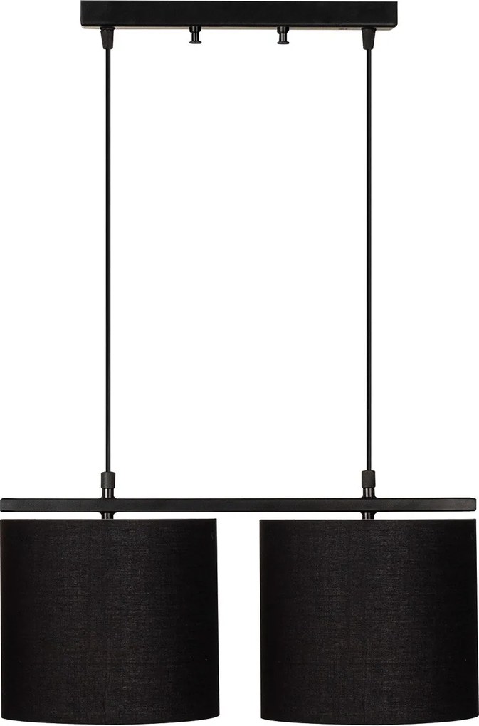 Candeeiro de Teto Valiz – Preto – 47 x 20 cm