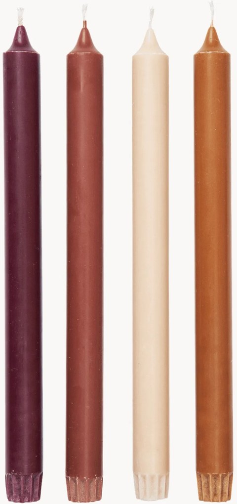 Velas de mesa Pure, conjunto de 4