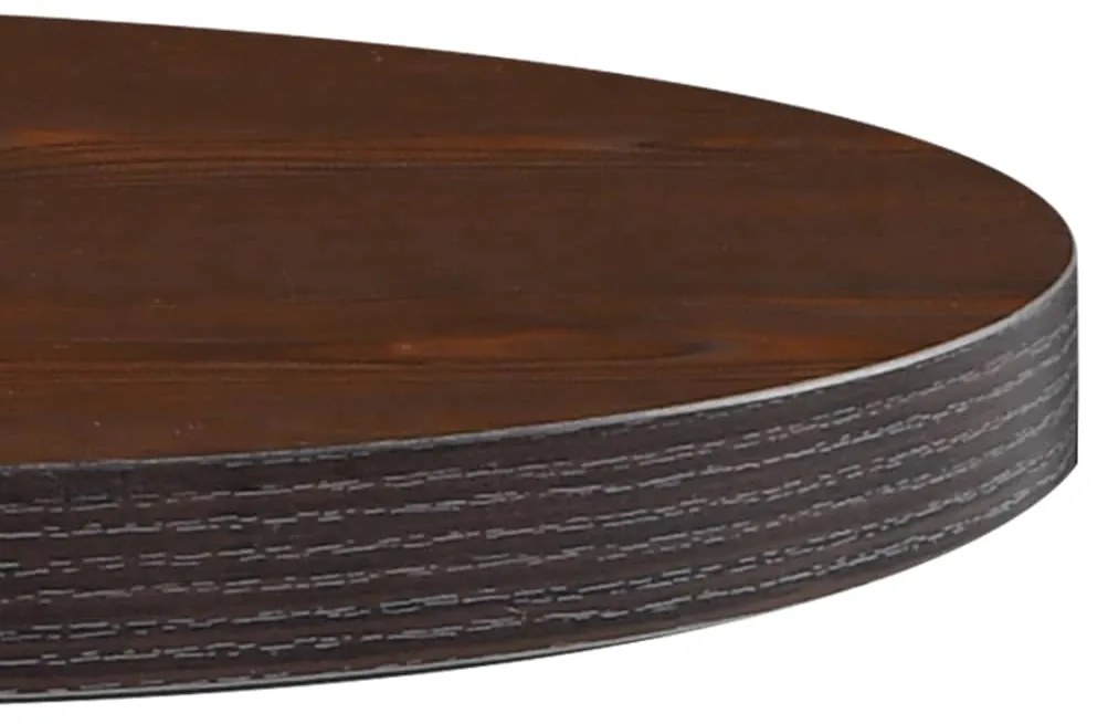 Mesa bistrô 50 cm MDF castanho-escuro