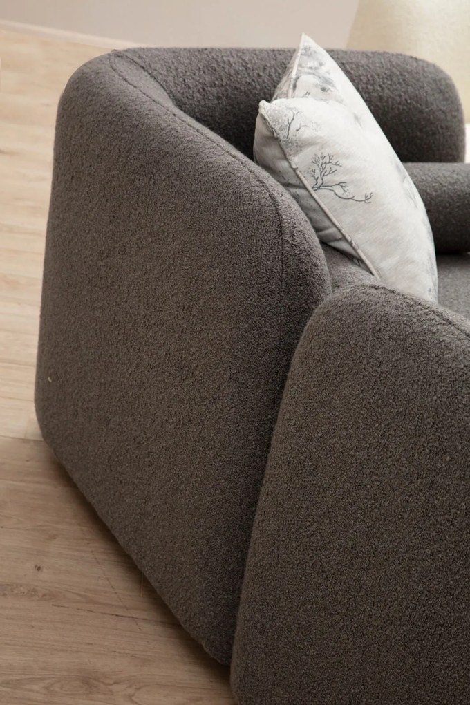 Sofá de 3 Lugares Victoria – Cinza – 228 cm x 74 cm x 90 cm