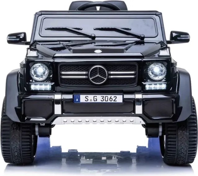 Carro elétrico para crianças Mercedes-Maybach G650, 12V, pneus em borracha, assento em pele sintética Branco