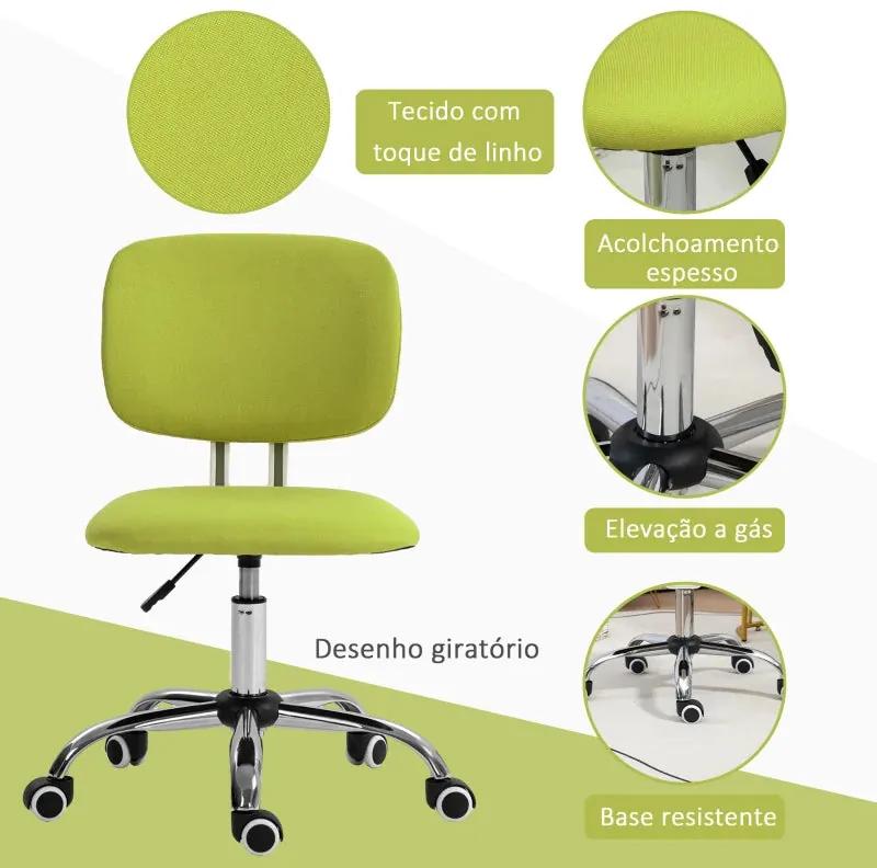 Cadeira de Escritório Oper Giratória com Altura Ajustável - Verde - De