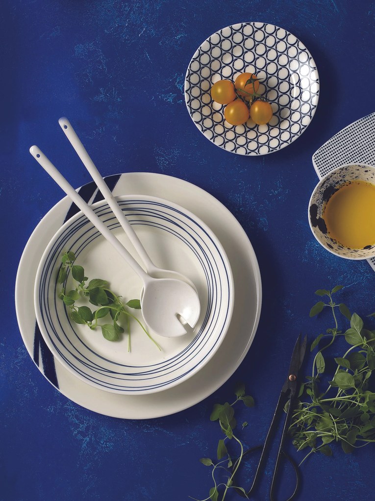 Prato de sopa em porcelana Pacific Blue