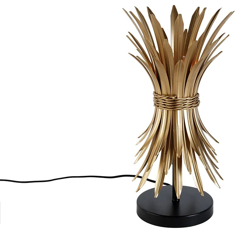 Candeeiro de mesa Art Deco dourado - Wesley