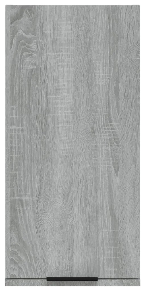 Armário de parede casa de banho 32x20x67 cm sonoma cinza