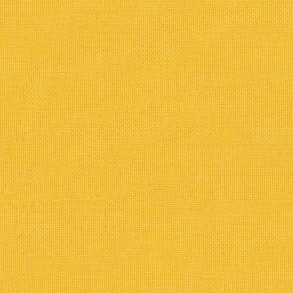 Cadeira de baloiço tecido amarelo mostarda