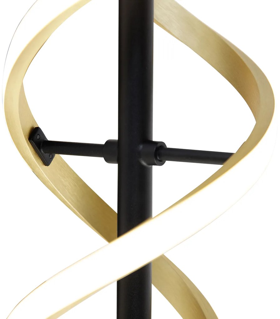 Candeeiro de parede dourado com LED regulável em 3 níveis de Kelvin - Henk Design