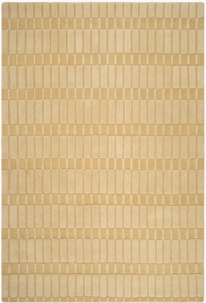 Tapete em lã artesanal de pelo curto Anais