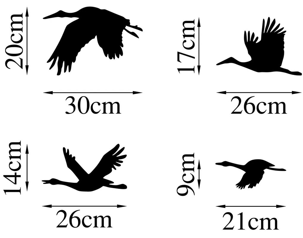 Acessório Decorativo de Parede em Metal Stork – Preto – 20 x 30 cm, 17