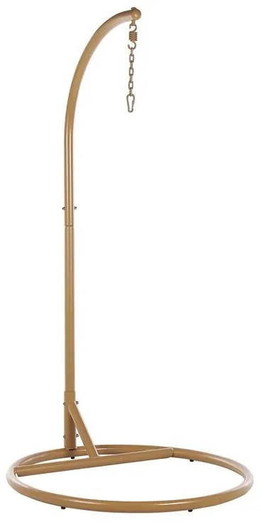 Cadeira suspensa em rattan creme com suporte ALBA Beliani
