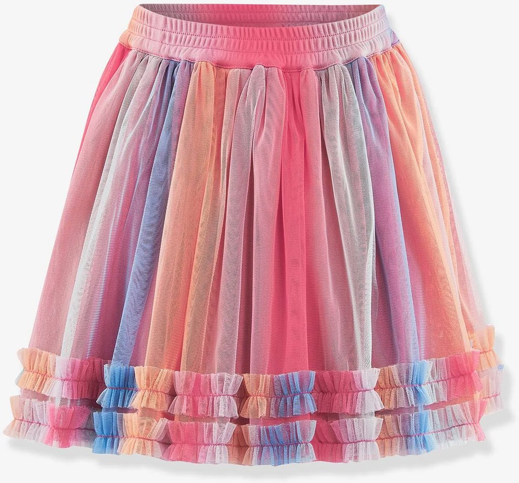 Saia de tule arco-íris Happy Girls para menina multicolor