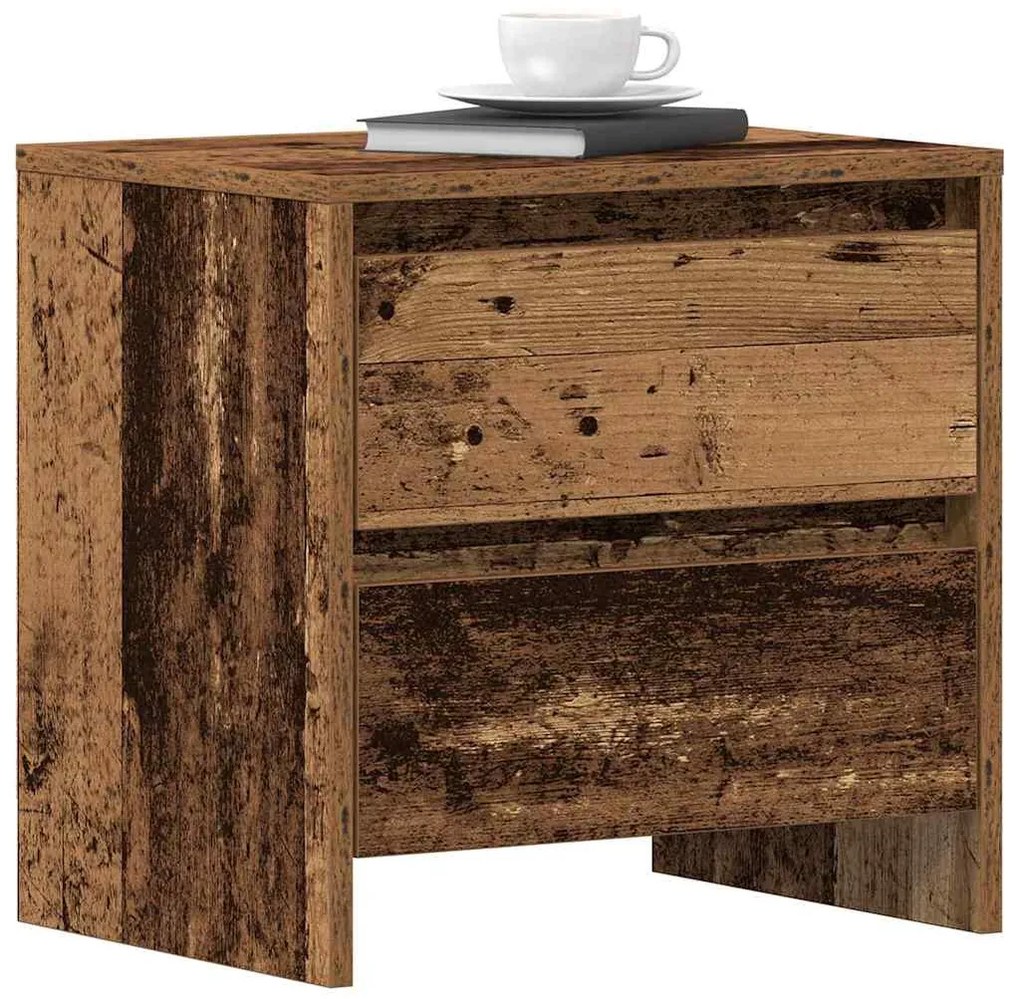 Cômoda de Canto 2 pcs Madeira Antiga 45x34x44,5 cm Madeira Engenharia
