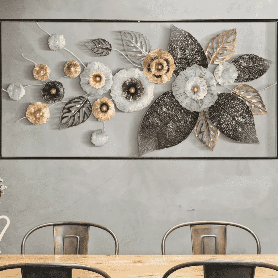 MOLDURA DE PAINEL 3D DE FERRO DE PAREDE PLUS CM 120X7X59 MULTICOR