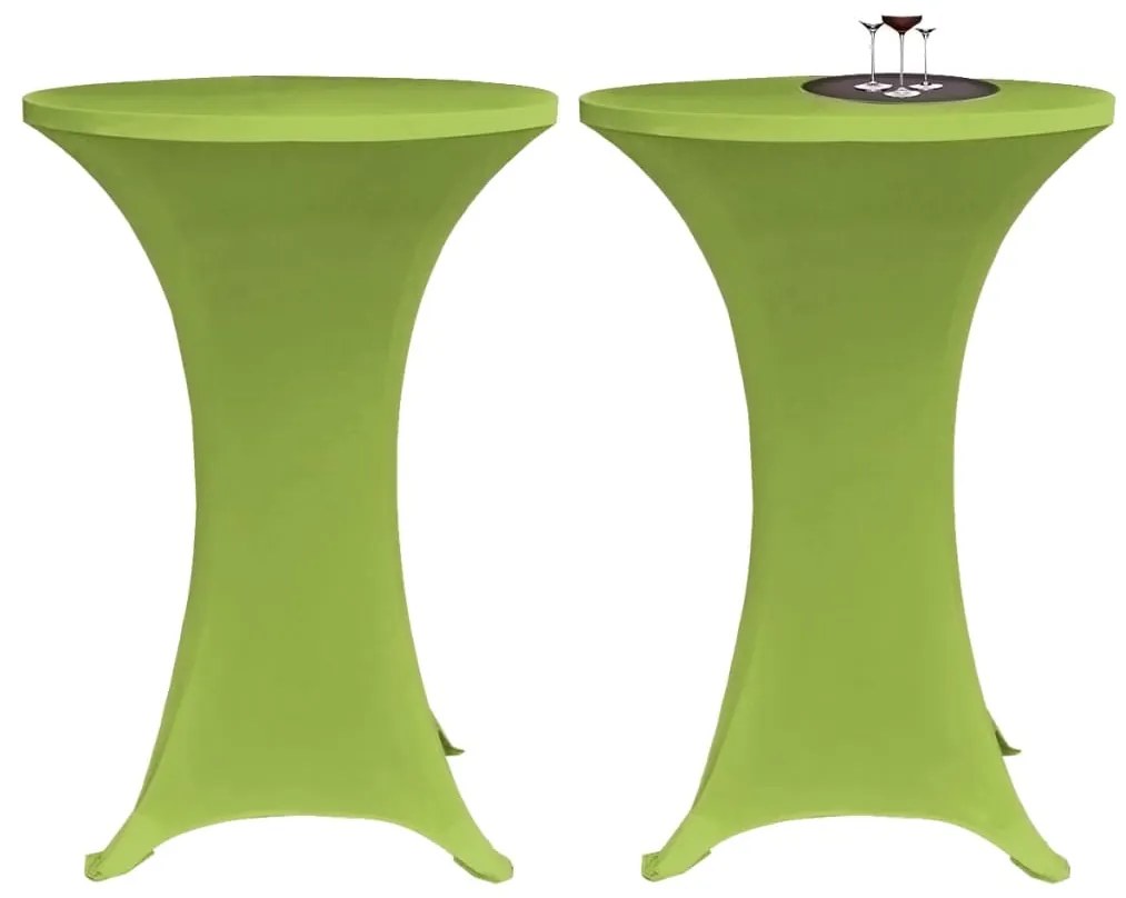 Capa extensível para mesa 2 pcs 60 cm verde
