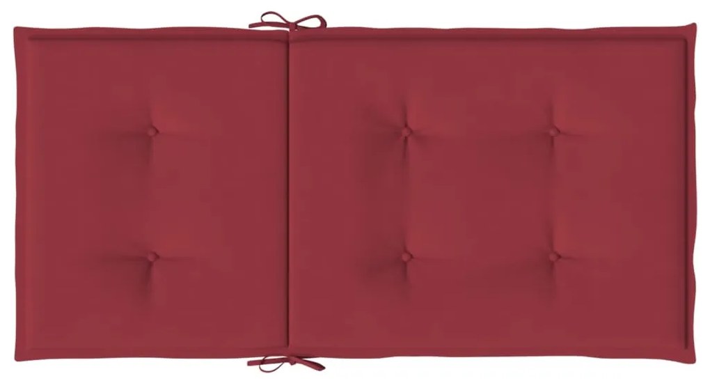 Almofadões lombares cadeiras jardim 6pcs oxford vermelho tinto