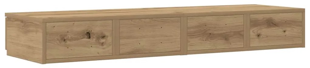 Camas Armazenamento vidaXL Carvalho Artesanal 120x36,5x16,5 cm Madeira