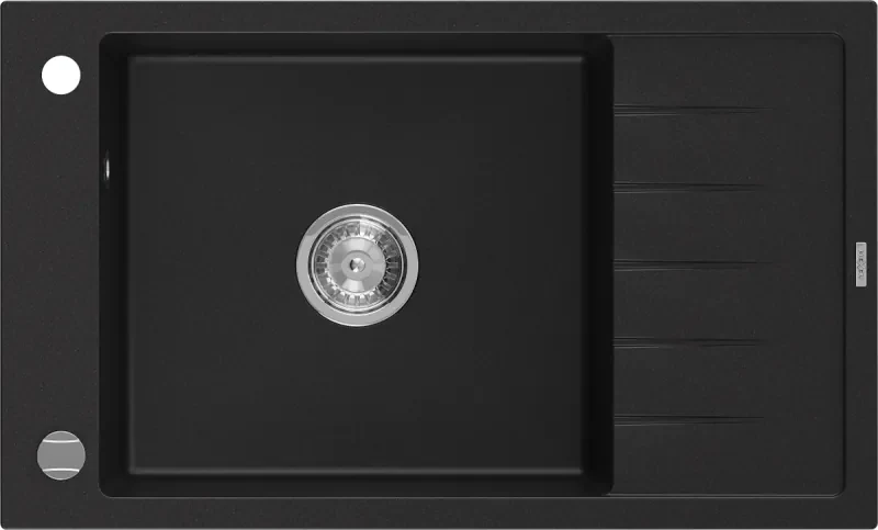 Mexen Elias lava-louça de granito de 1 cuba com escorredor 795 x 480 mm ...