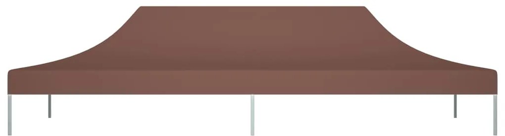 Teto para tenda de festas 6x3 m 270 g/m² castanho