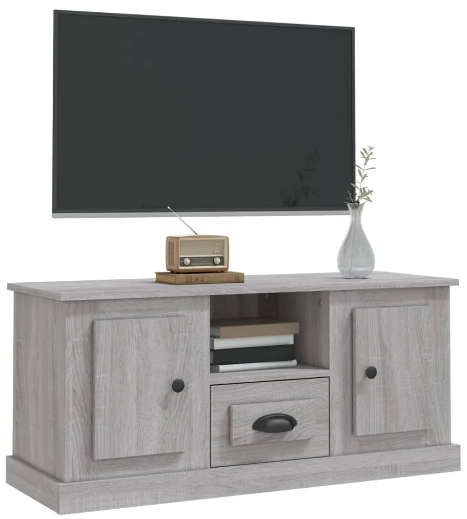 Móvel de TV 100x35,5x45 cm derivados de madeira cinzento sonoma