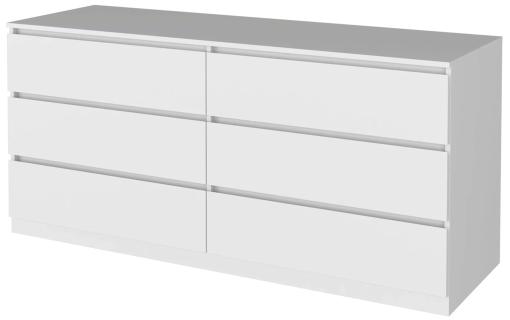Cómoda Asteria/cómoda, 70 x 50 x 153,6 Cm branco