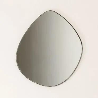 Espelho de parede de metal (67x60 cm) Astrid Preto & A - Sklum