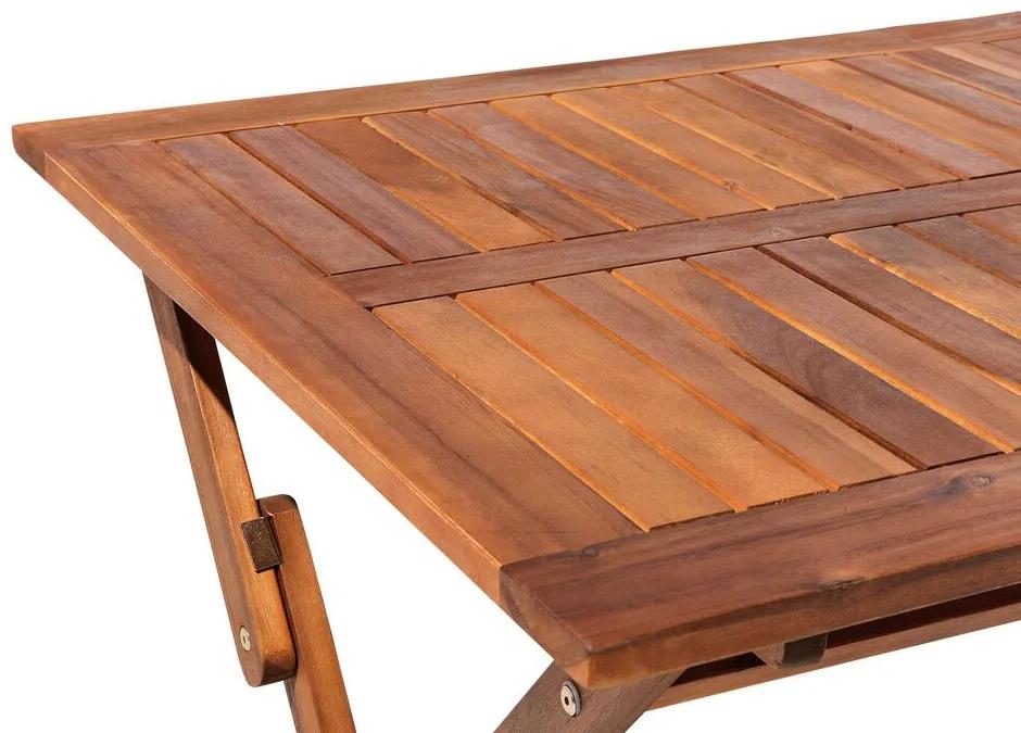 Mesa de jardim em madeira de acácia 140 x 75 cm CENTO Beliani