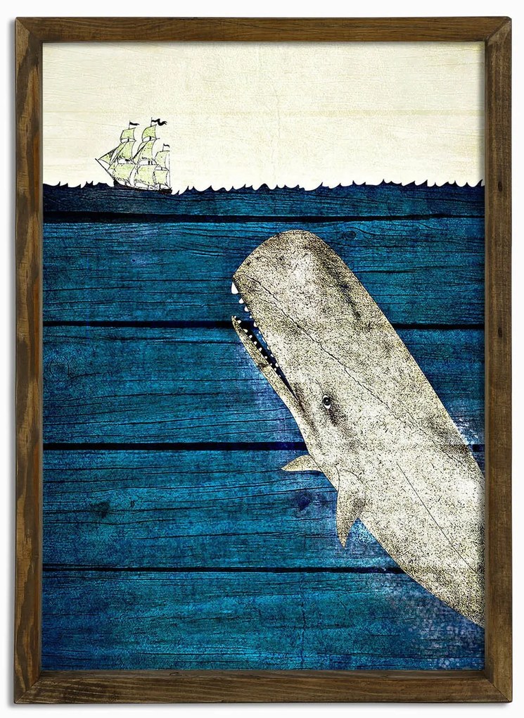 Pintura Decorativa em MDF com Moldura MZM755 – Multicolor – 50 x 70 cm