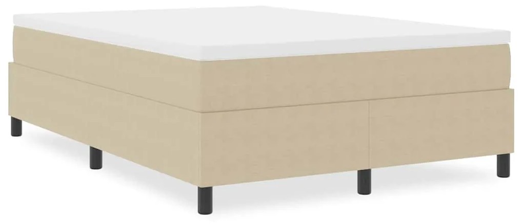 Cama Box vidaXL Verde Claro Cinza 160x200 cm Tecido Canelado