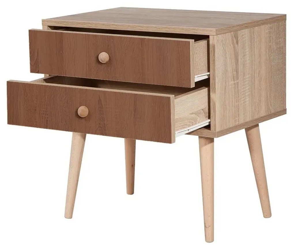 Mesa de Cabeceira City Two – Multicolor – 60 cm x 61 cm x 40 cm