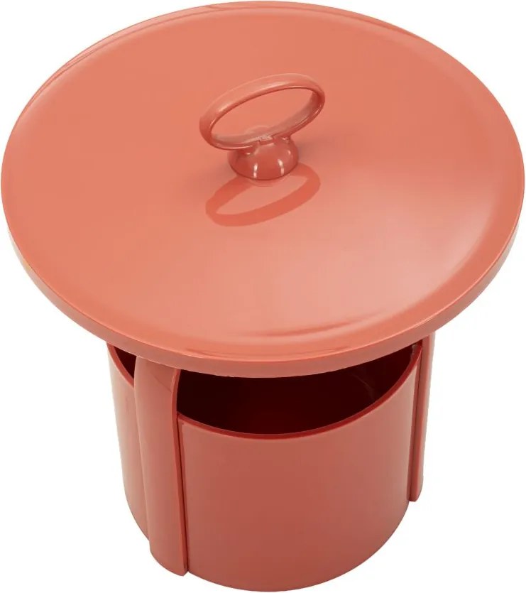 MESA DE APOIO IRIS Ø 44X43 CM VERMELHO