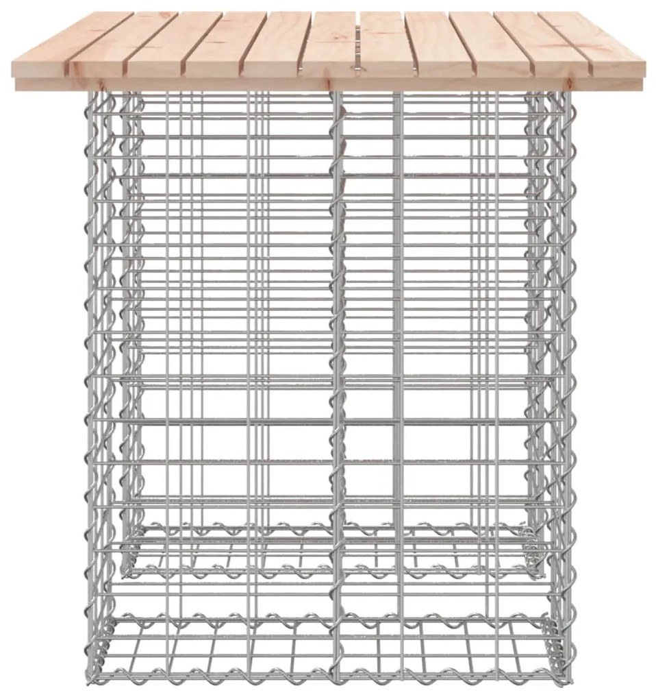 Banco de jardim c/ design gabião 100x70x72 cm pinho maciço
