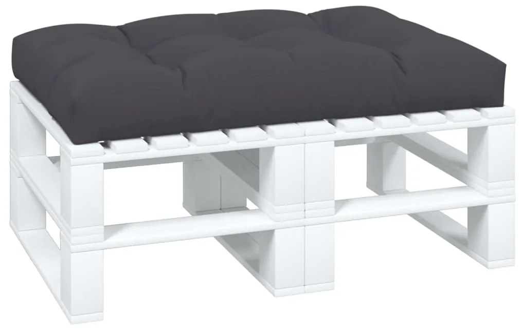 Almofadão para móveis de paletes 120x80x12 cm tecido antracite