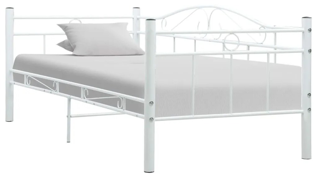 vidaXL Estrutura sofá-cama 90x200 cm metal branco