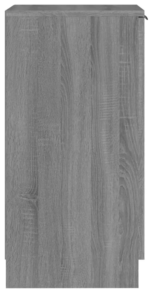 Sapateira 30x35x70 cm derivados de madeira sonoma cinza