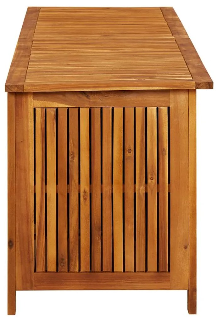 Caixa de arrumação p/ jardim 175x50x58 cm madeira acácia maciça