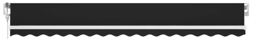 Toldo automático com LED e sensor de vento 400x300 cm antracite