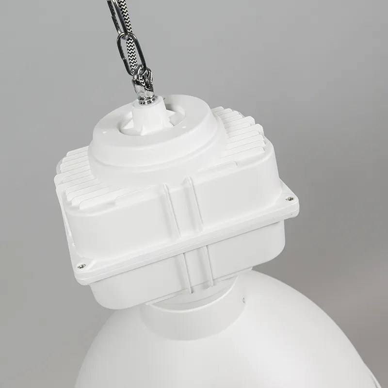 Conjunto de 2 Pendentes Industriais Pequenos Branco Fosco - Sicko Industrial