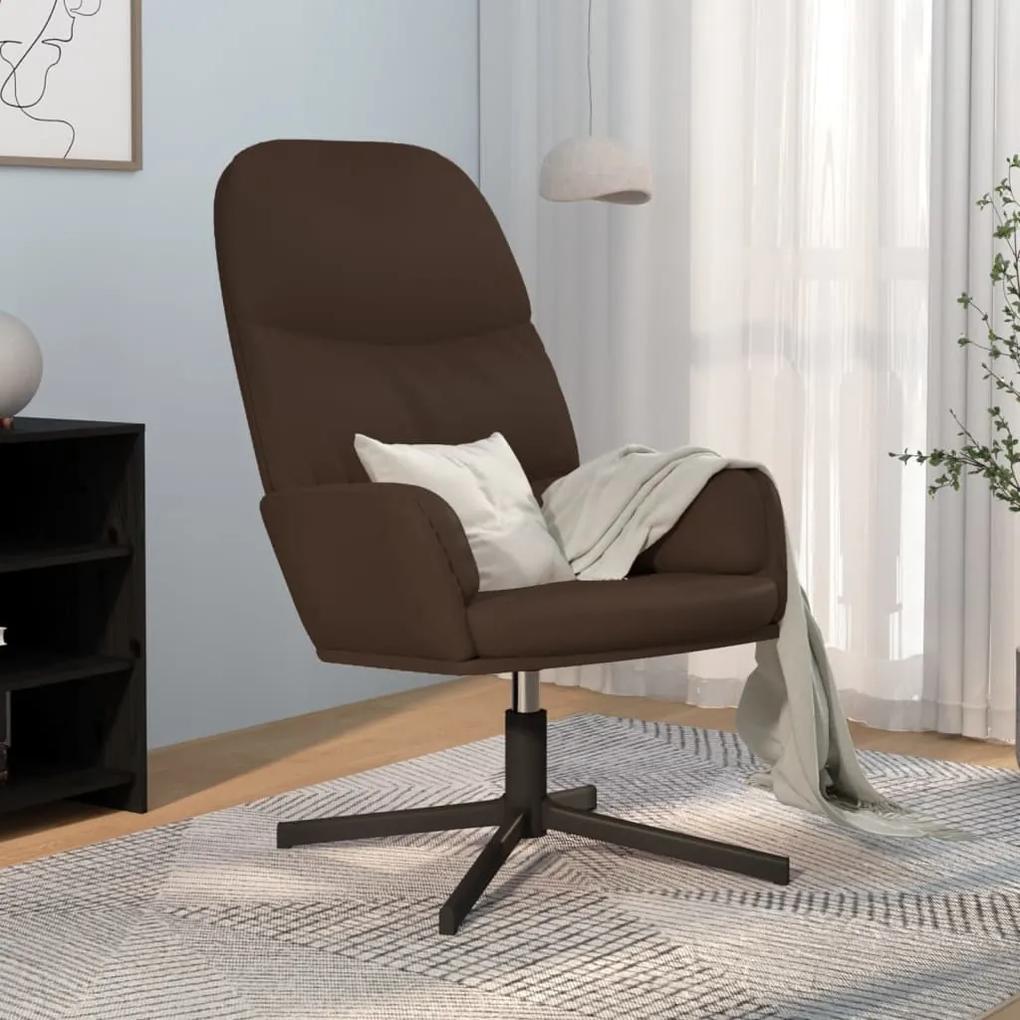 341055 vidaXL Cadeira de descanso couro artificial castanho